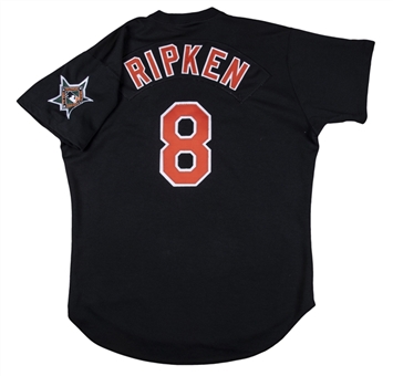 1993 Cal Ripken Jr. Baltimore Orioles Game Used Black Alternate Jersey (Ripken LOA)